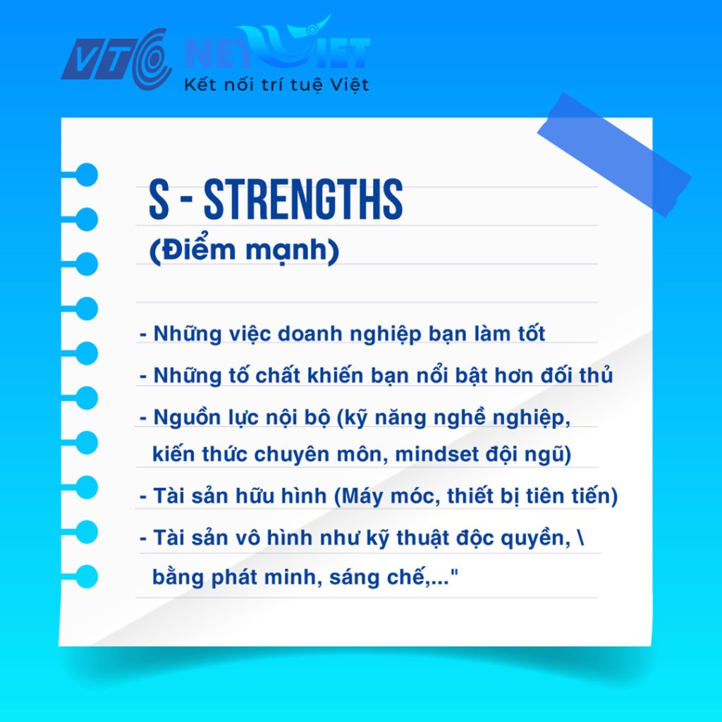 Điểm mạnh (Strengths) trong SWOT